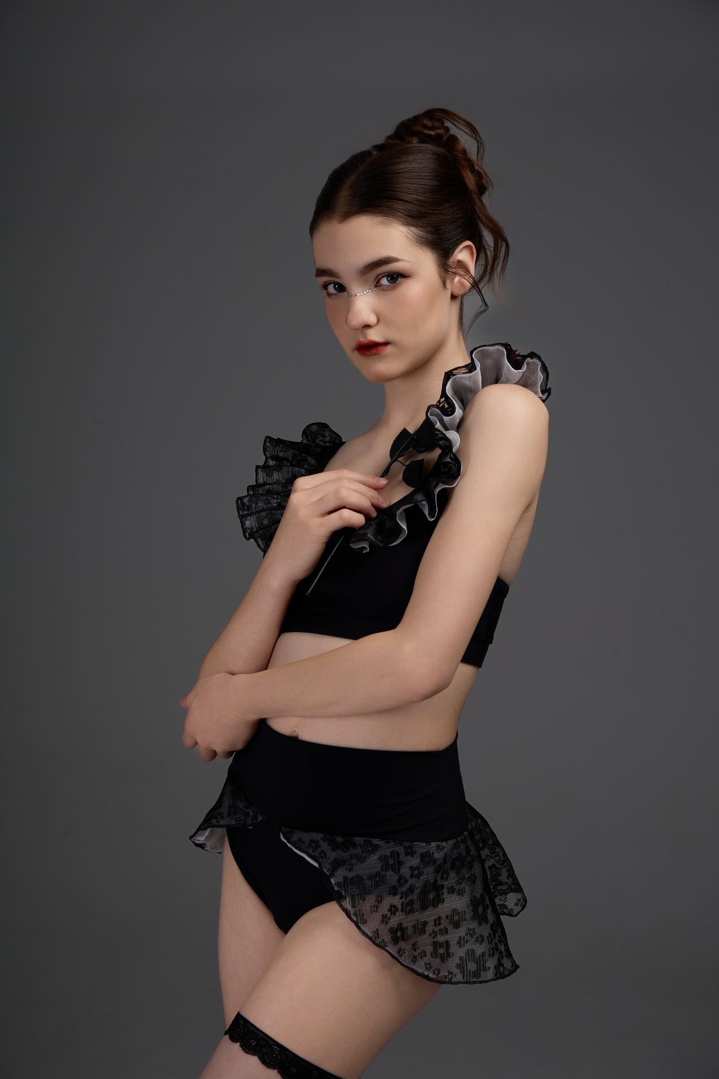 Night Rose Pole Wear - Black
