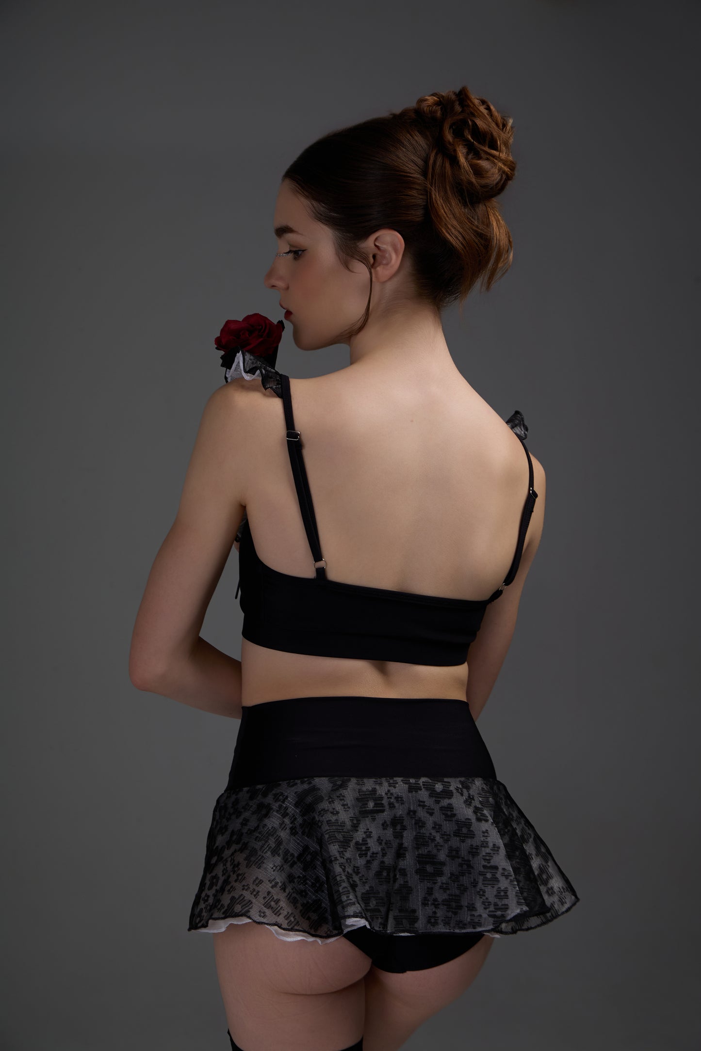 Night Rose Pole Wear - Black