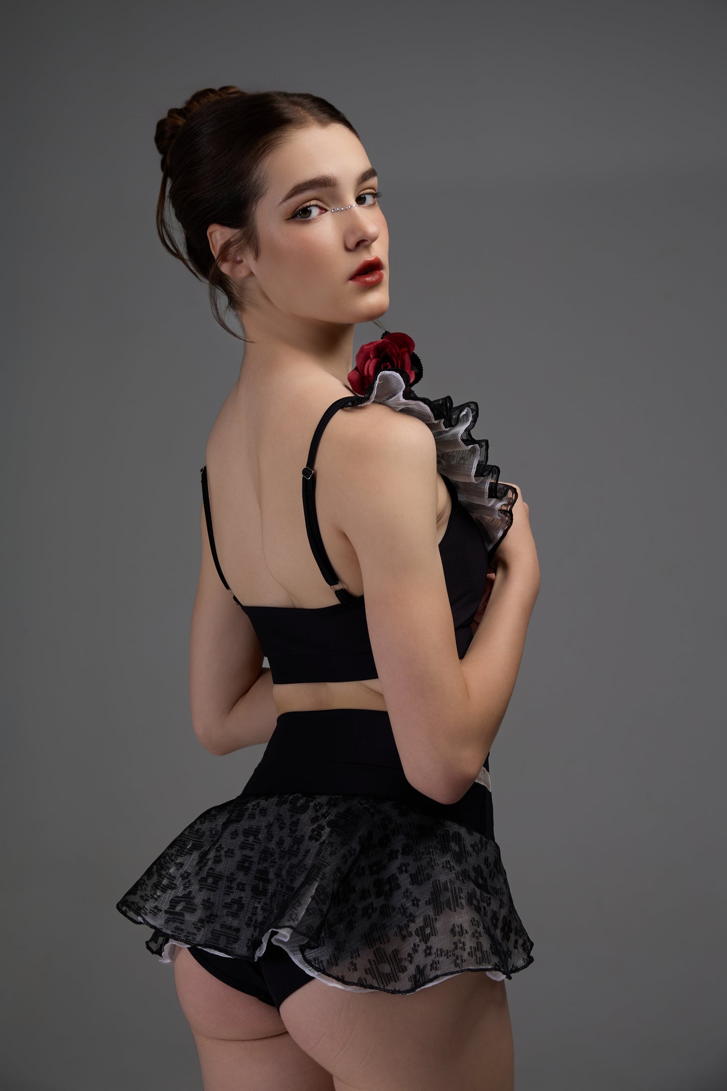 Night Rose Pole Wear - Black
