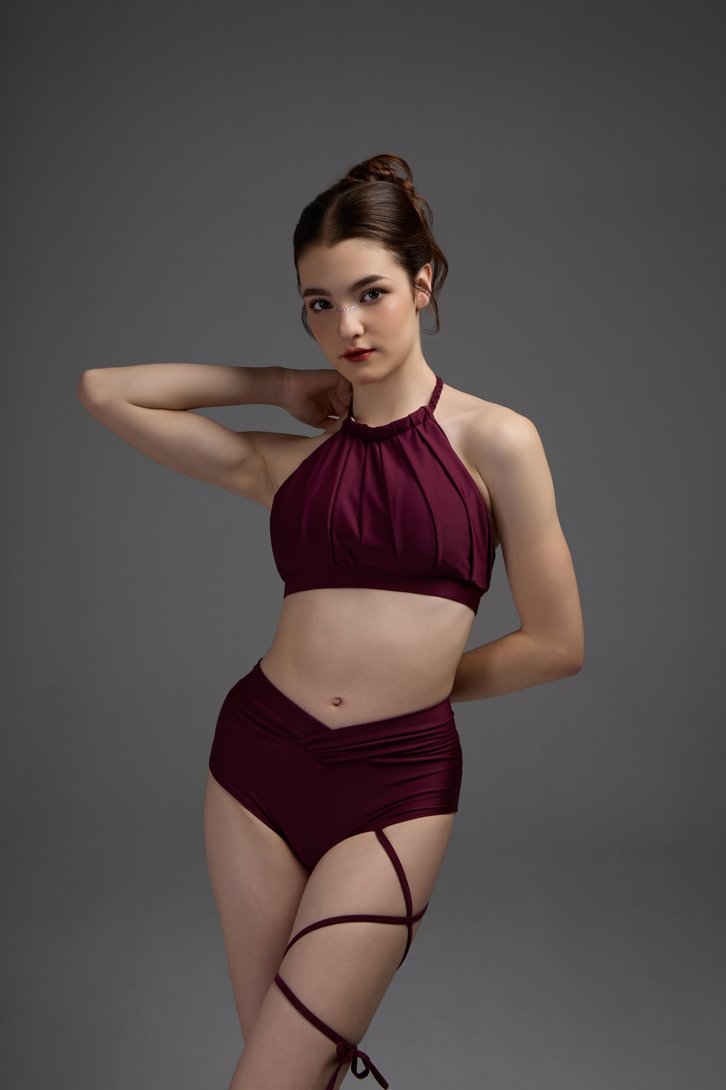 Del Luna Pole Wear - Burgundy