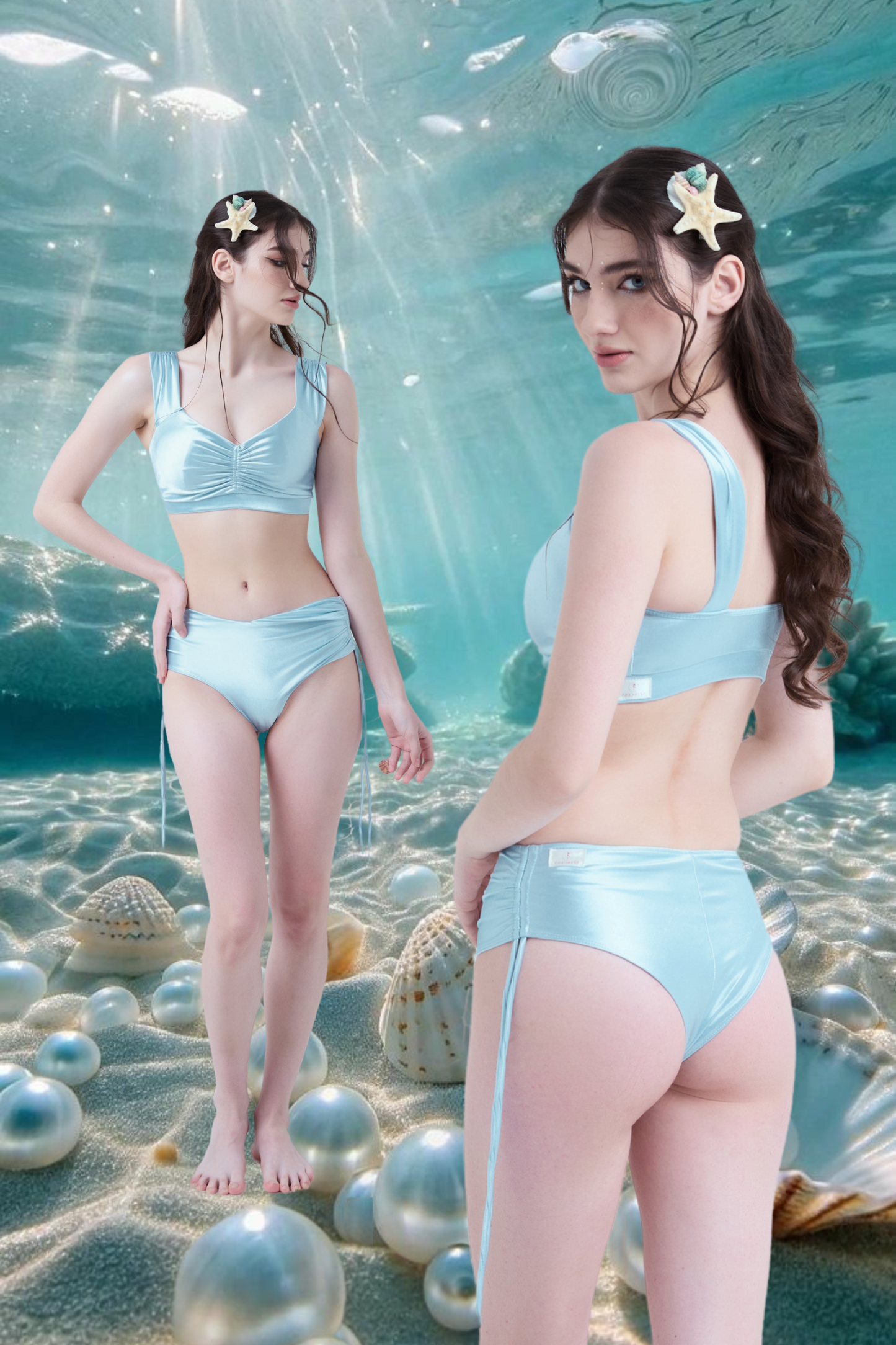 Pearl Pole Wear - Pastel Blue