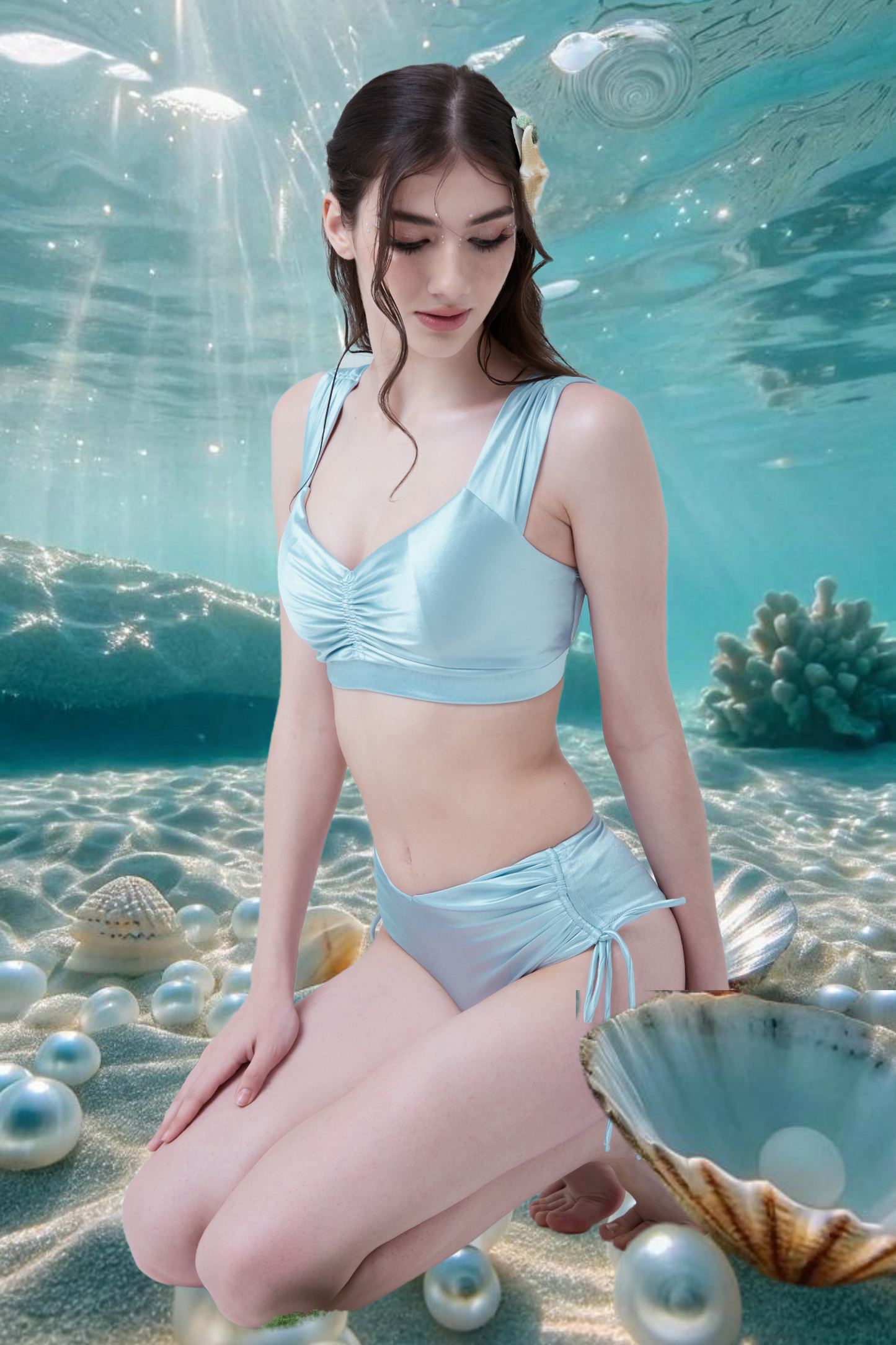 Pearl Pole Wear - Pastel Blue