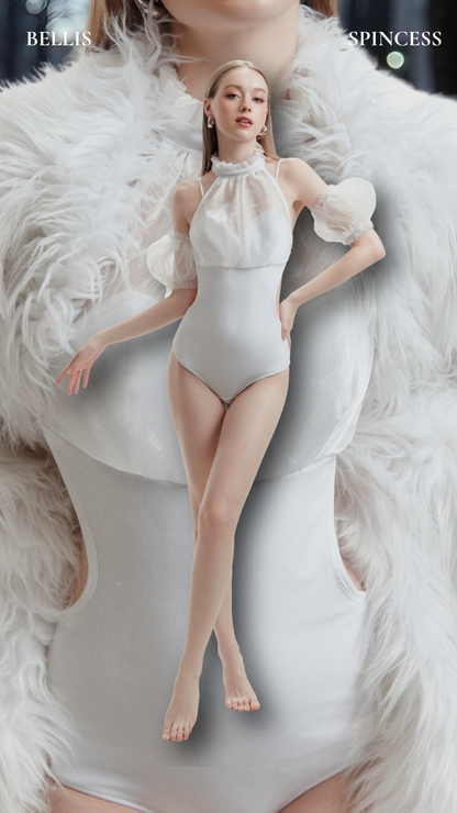 Bellis Leotard Artwear (White)