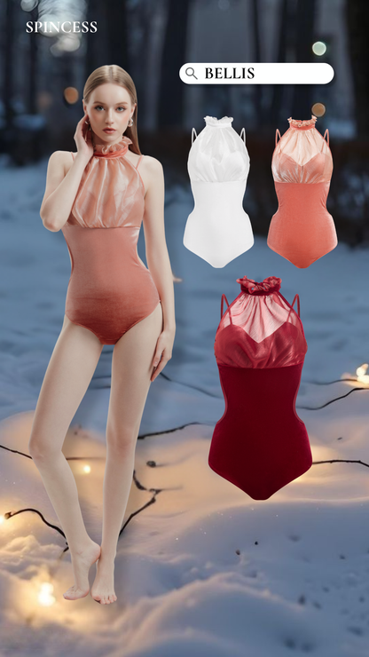 Bellis Leotard Artwear (Peach)